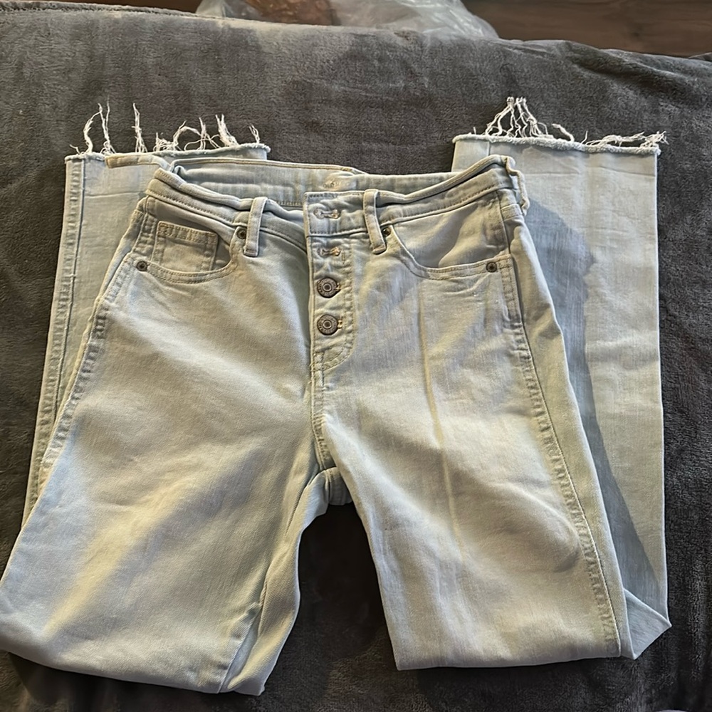 Old Navy Denim Jeans, Flare Ankle, High rise, size 0